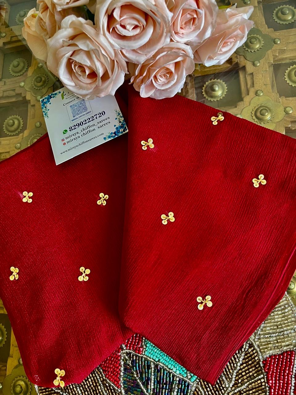 Peacock Zardoji Buta saree