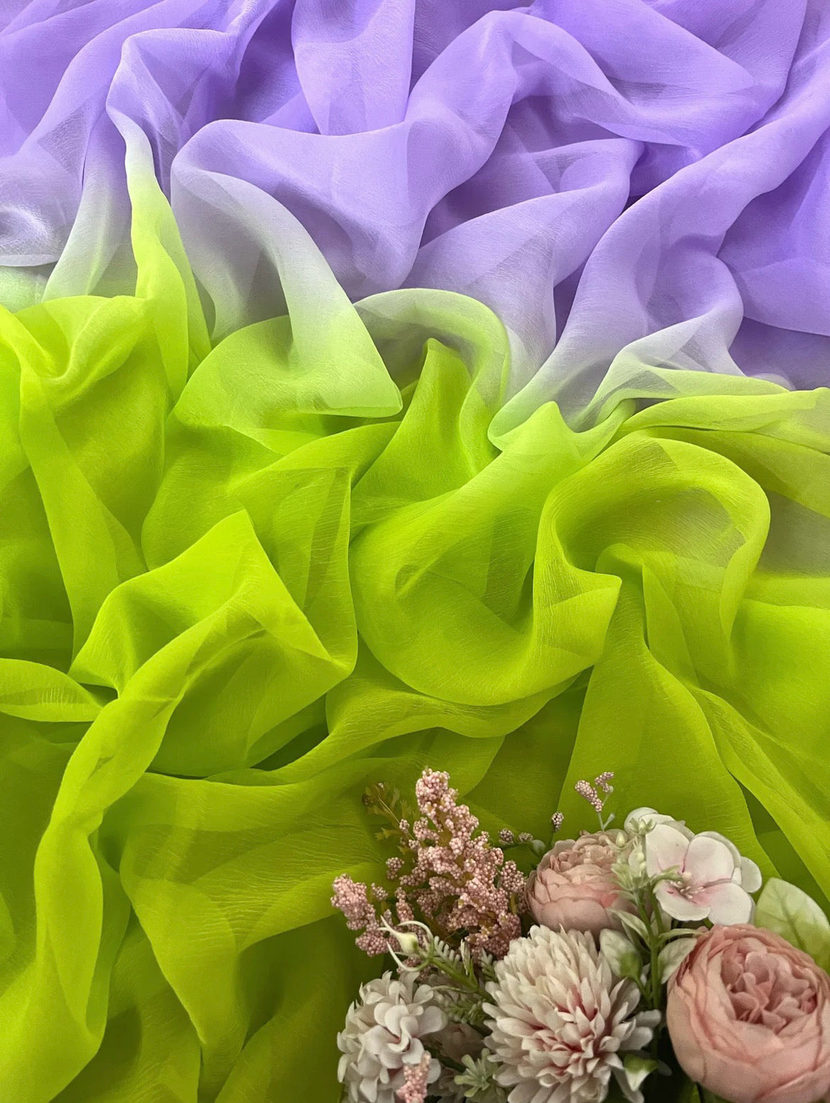 Ombre lavender green shaded