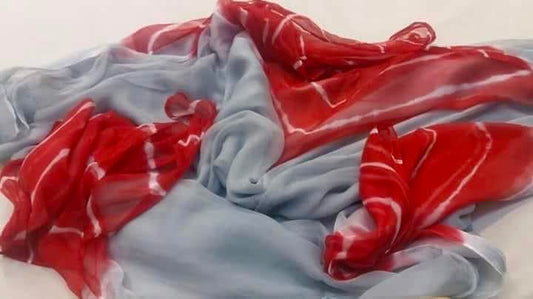 Grey Red Leheriya