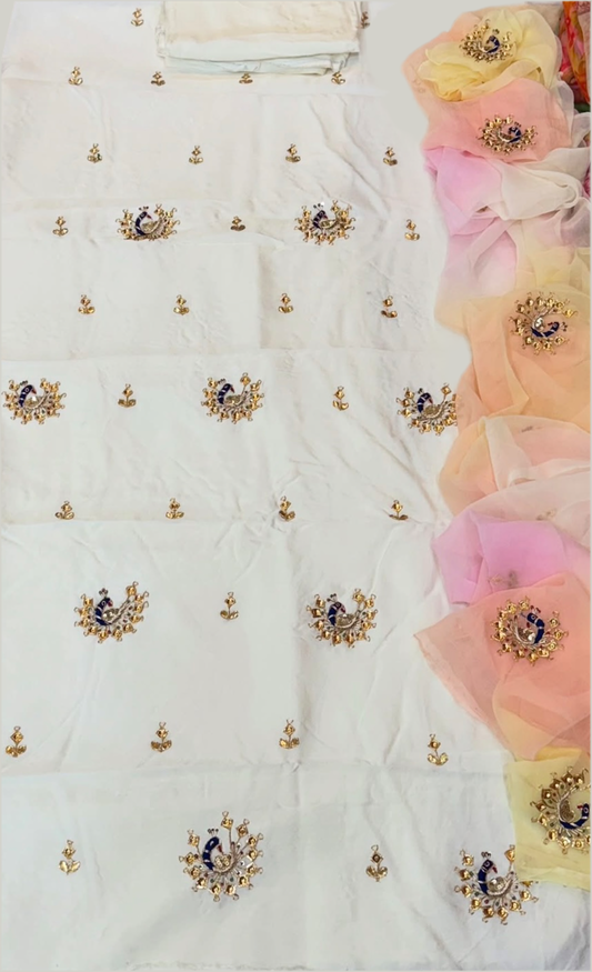 Off white Danka buti suit