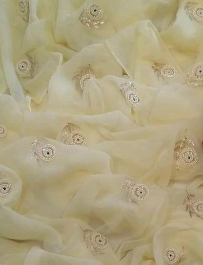 Pearl  buta saree