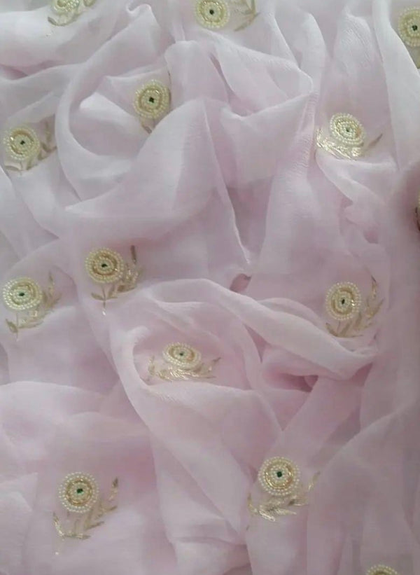 Pearl  buta saree