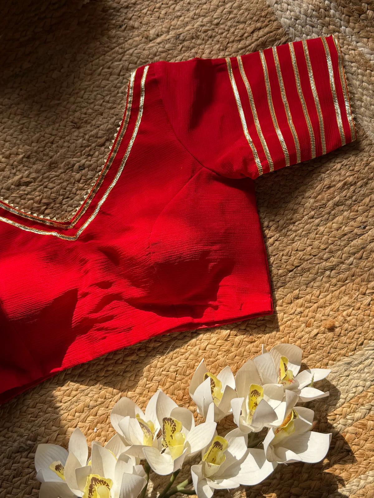 Red gotta blouse