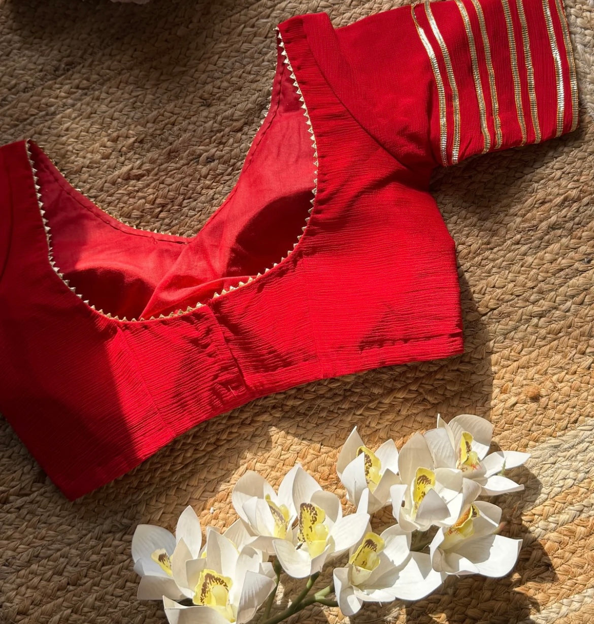 Red gotta blouse