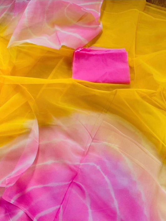 Yellow pink Leheriya