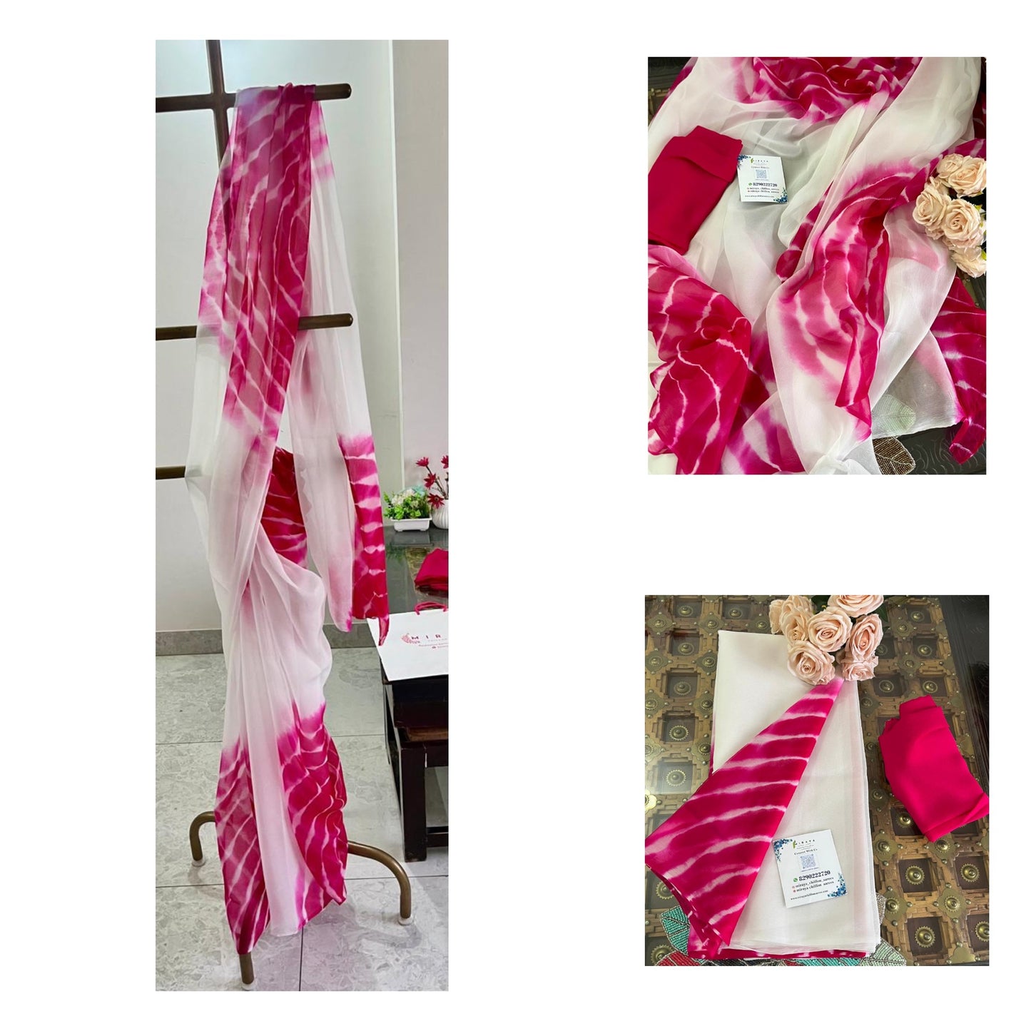 White pink Leheriya