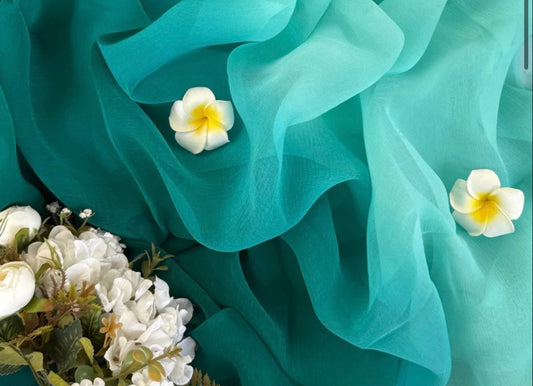 Ombre teal blue shaded