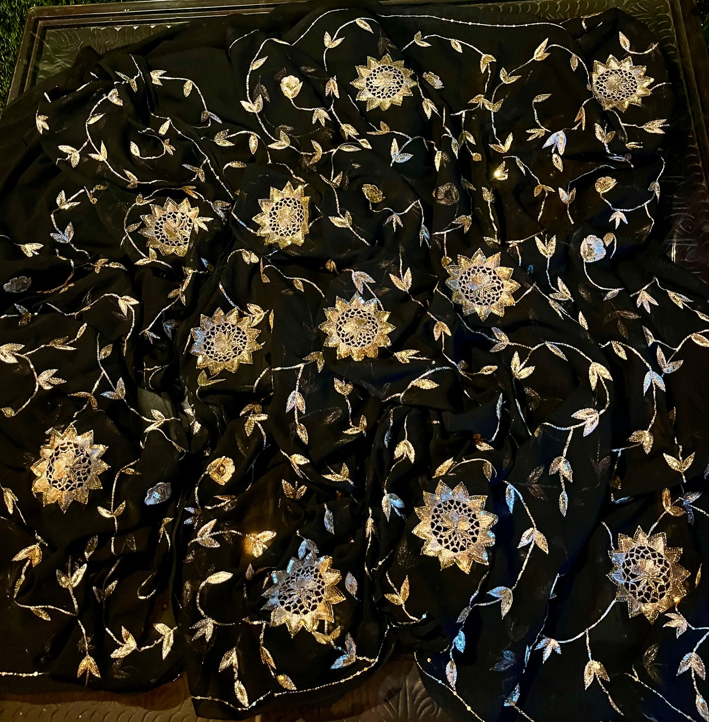 Black Cutwork Jaal